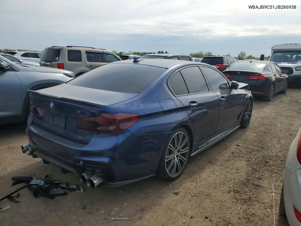 2018 BMW M550Xi VIN: WBAJB9C51JB286938 Lot: 52666786