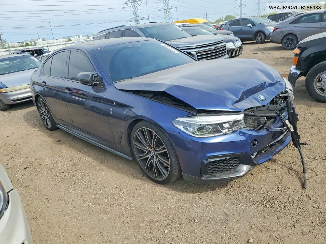 2018 BMW M550Xi VIN: WBAJB9C51JB286938 Lot: 52666786