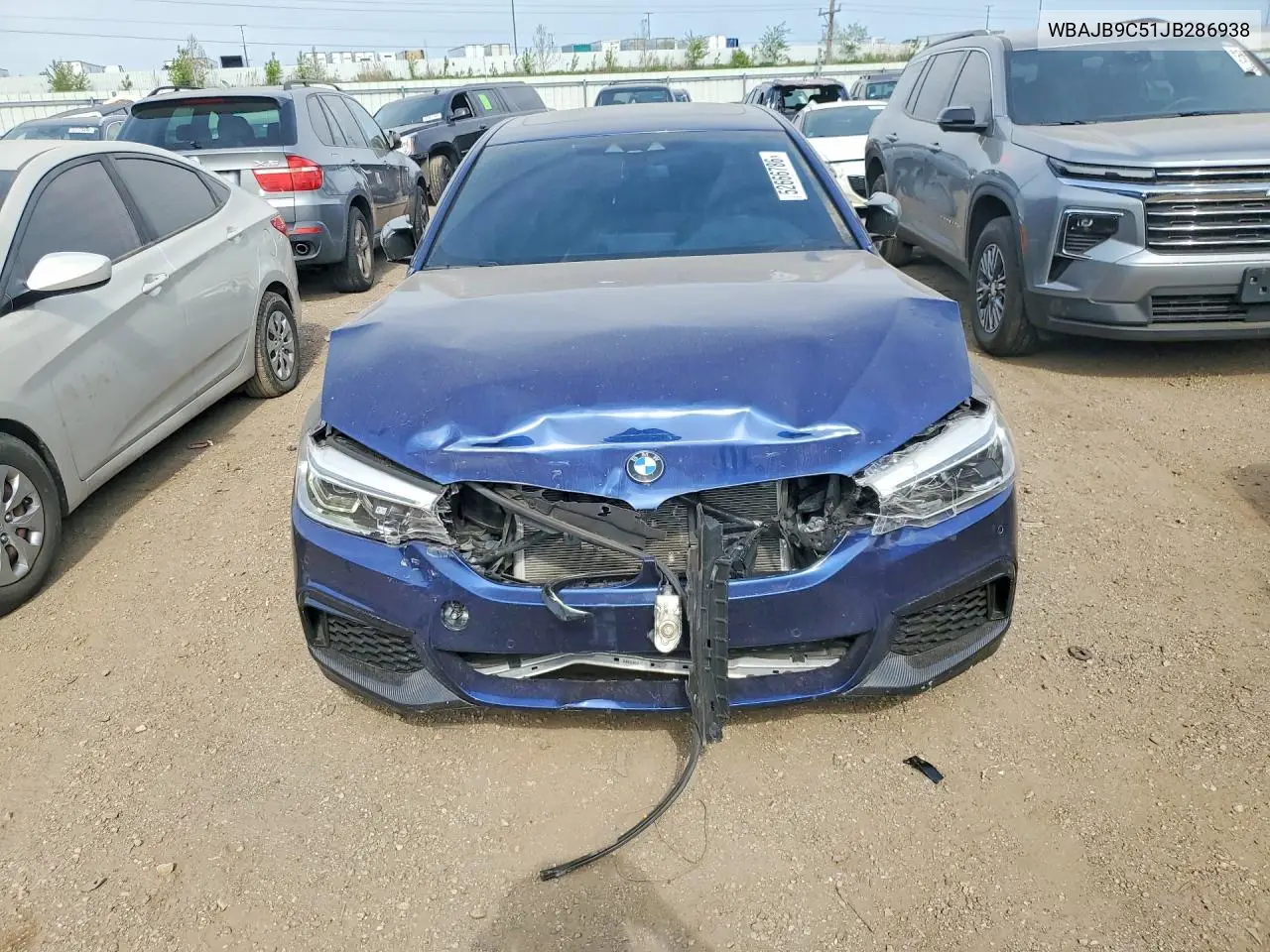 2018 BMW M550Xi VIN: WBAJB9C51JB286938 Lot: 52666786