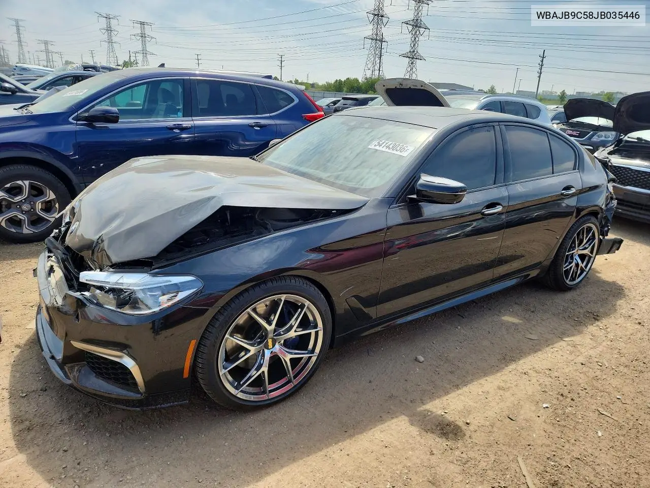 2018 BMW M550Xi VIN: WBAJB9C58JB035446 Lot: 54143036