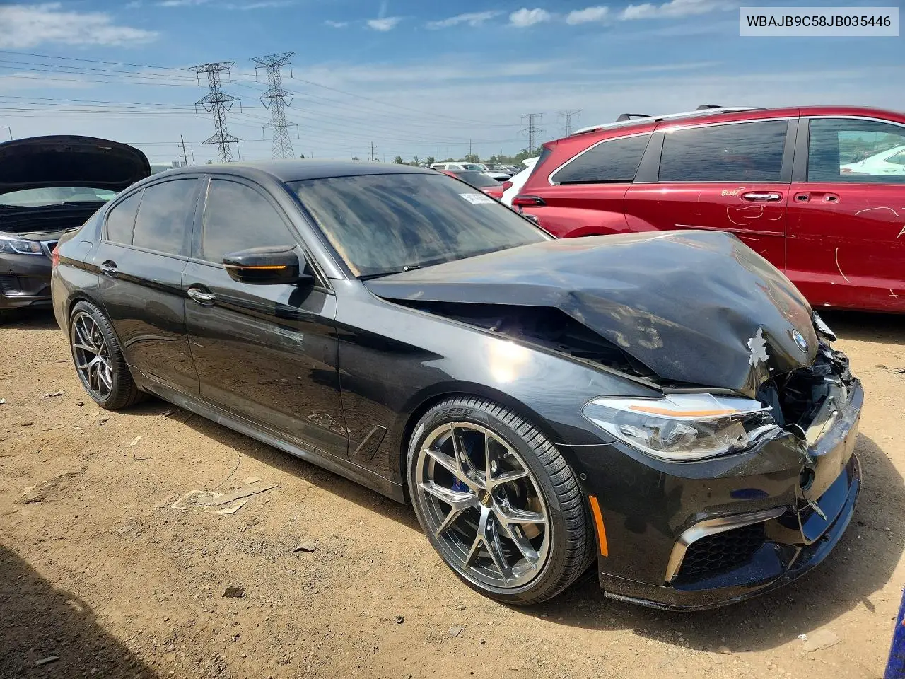 2018 BMW M550Xi VIN: WBAJB9C58JB035446 Lot: 54143036