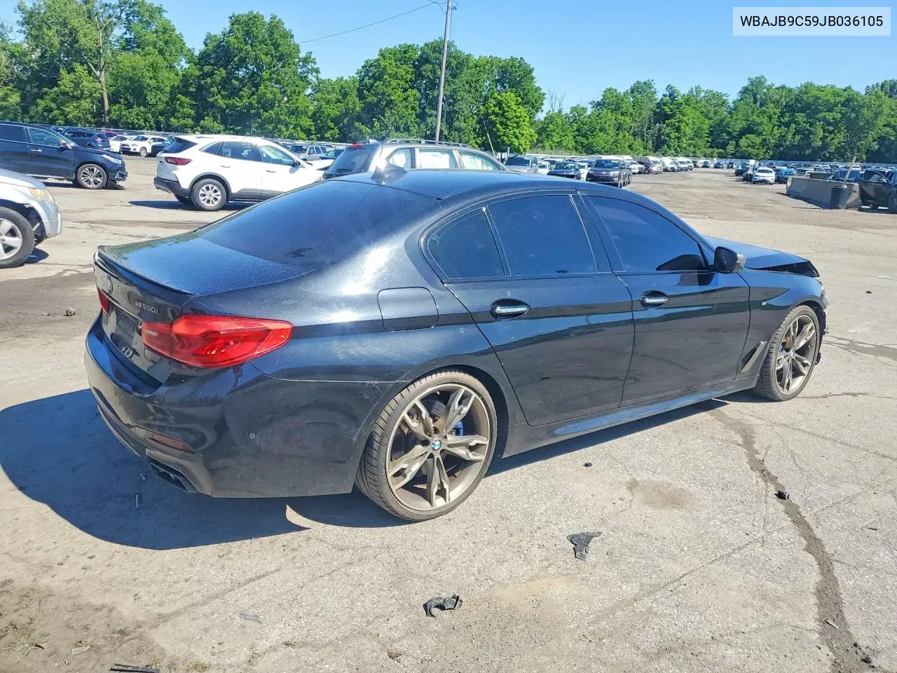 2018 BMW M550Xi VIN: WBAJB9C59JB036105 Lot: 58569576