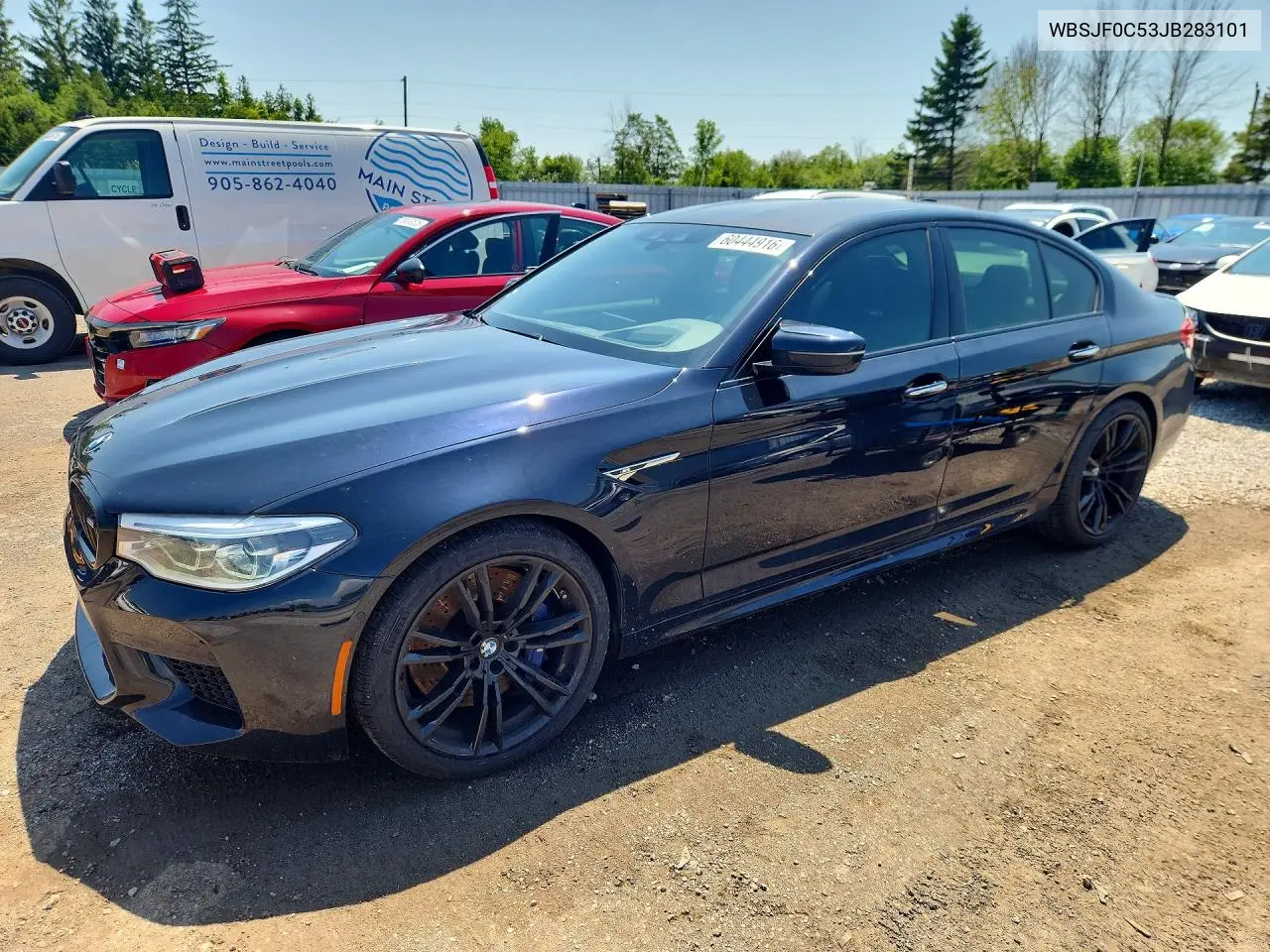 2018 BMW M5 VIN: WBSJF0C53JB283101 Lot: 60444916