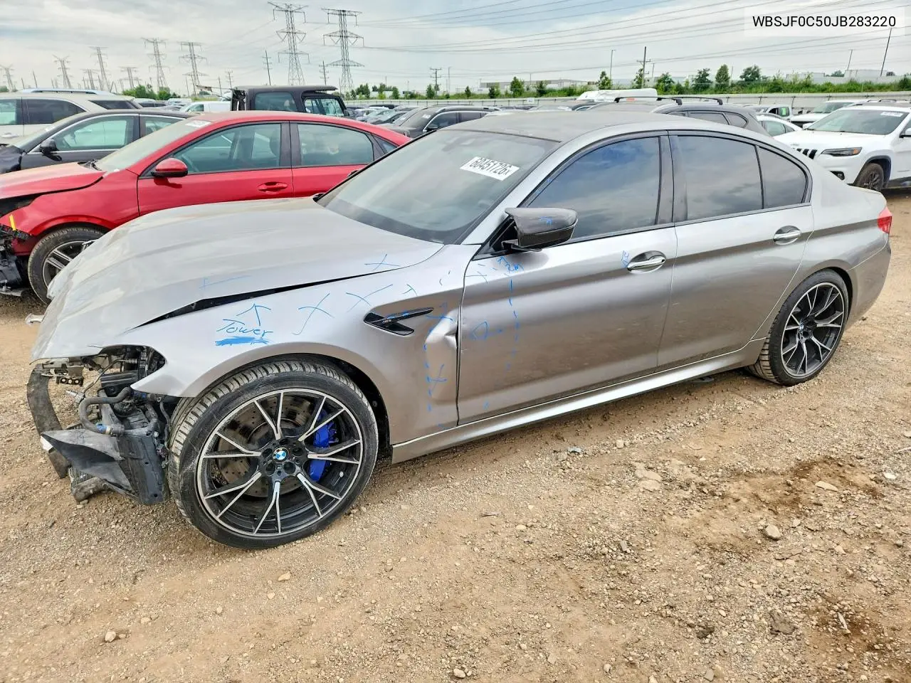 2018 BMW M5 VIN: WBSJF0C50JB283220 Lot: 60451726
