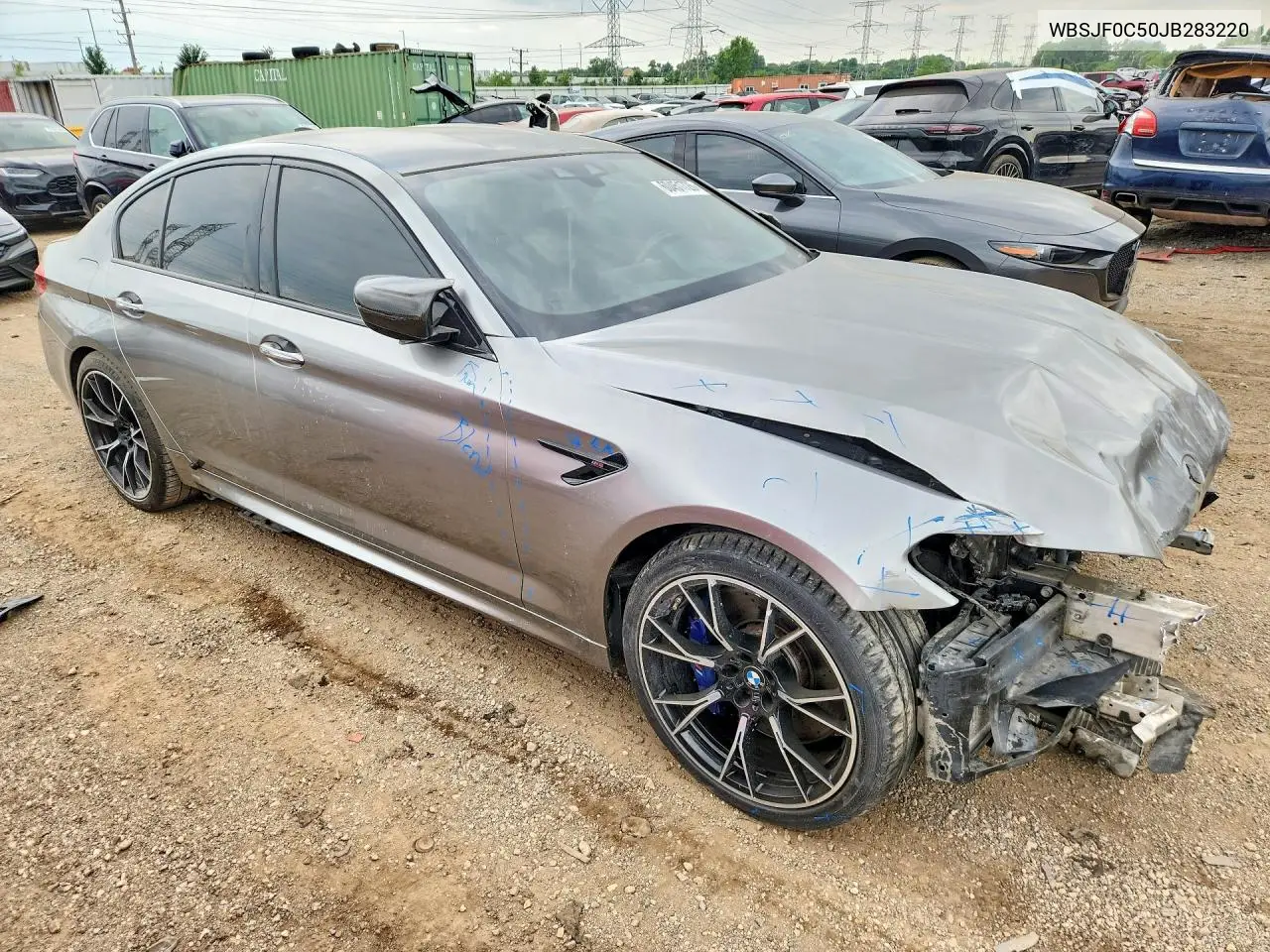 2018 BMW M5 VIN: WBSJF0C50JB283220 Lot: 60451726