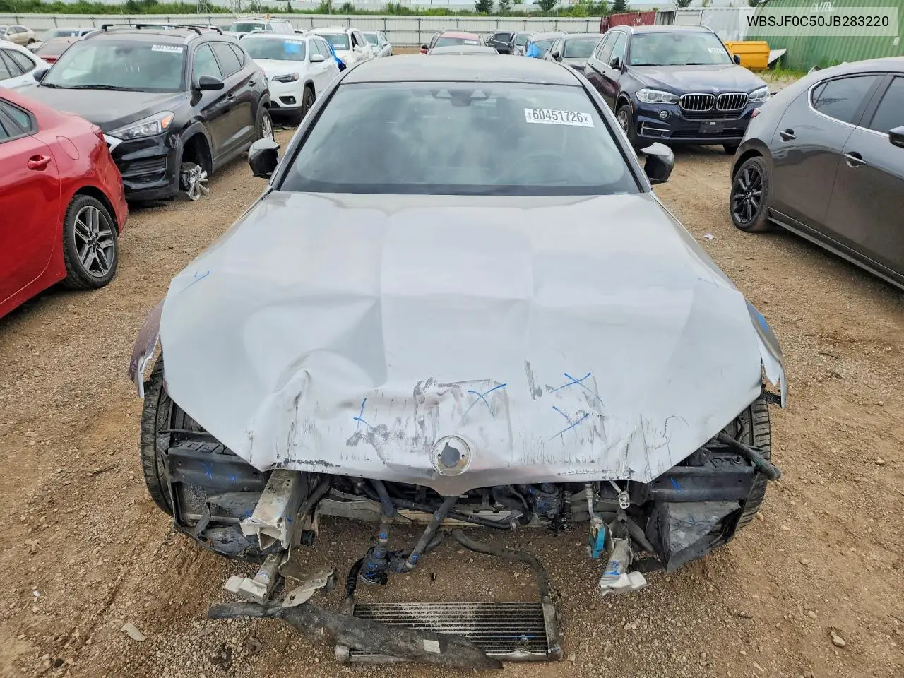 2018 BMW M5 VIN: WBSJF0C50JB283220 Lot: 60451726