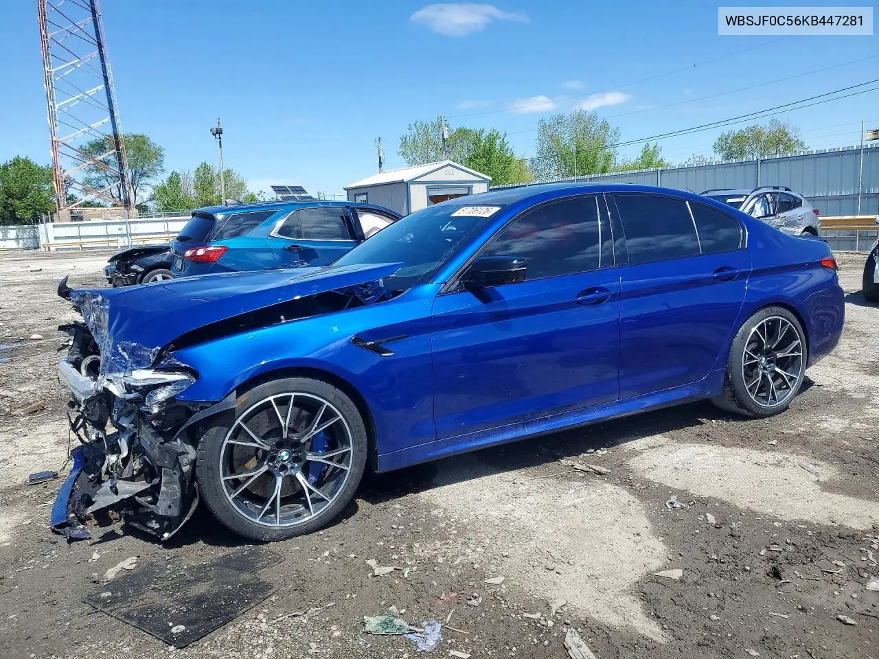 2019 BMW M5 VIN: WBSJF0C56KB447281 Lot: 51706126