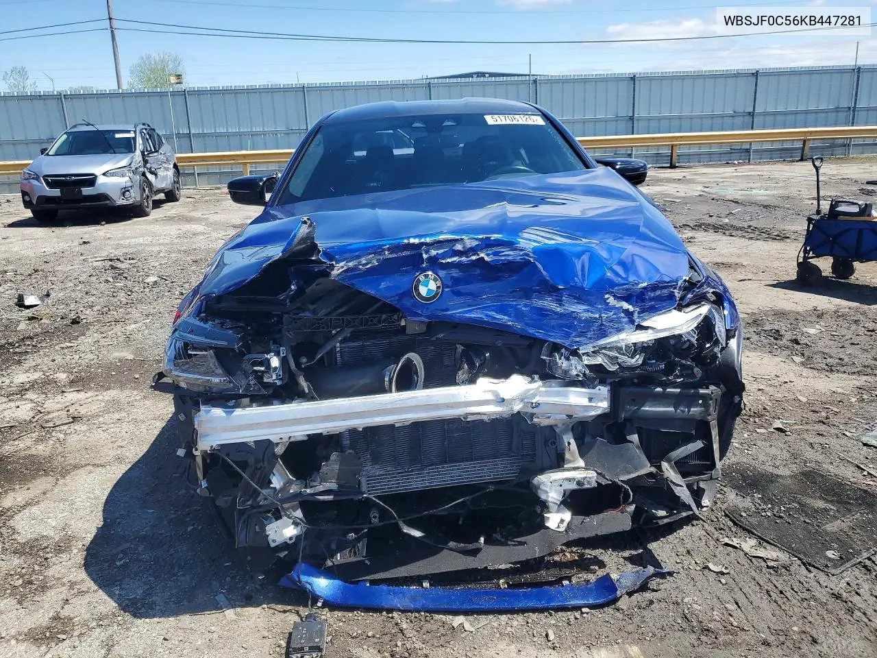 2019 BMW M5 VIN: WBSJF0C56KB447281 Lot: 51706126