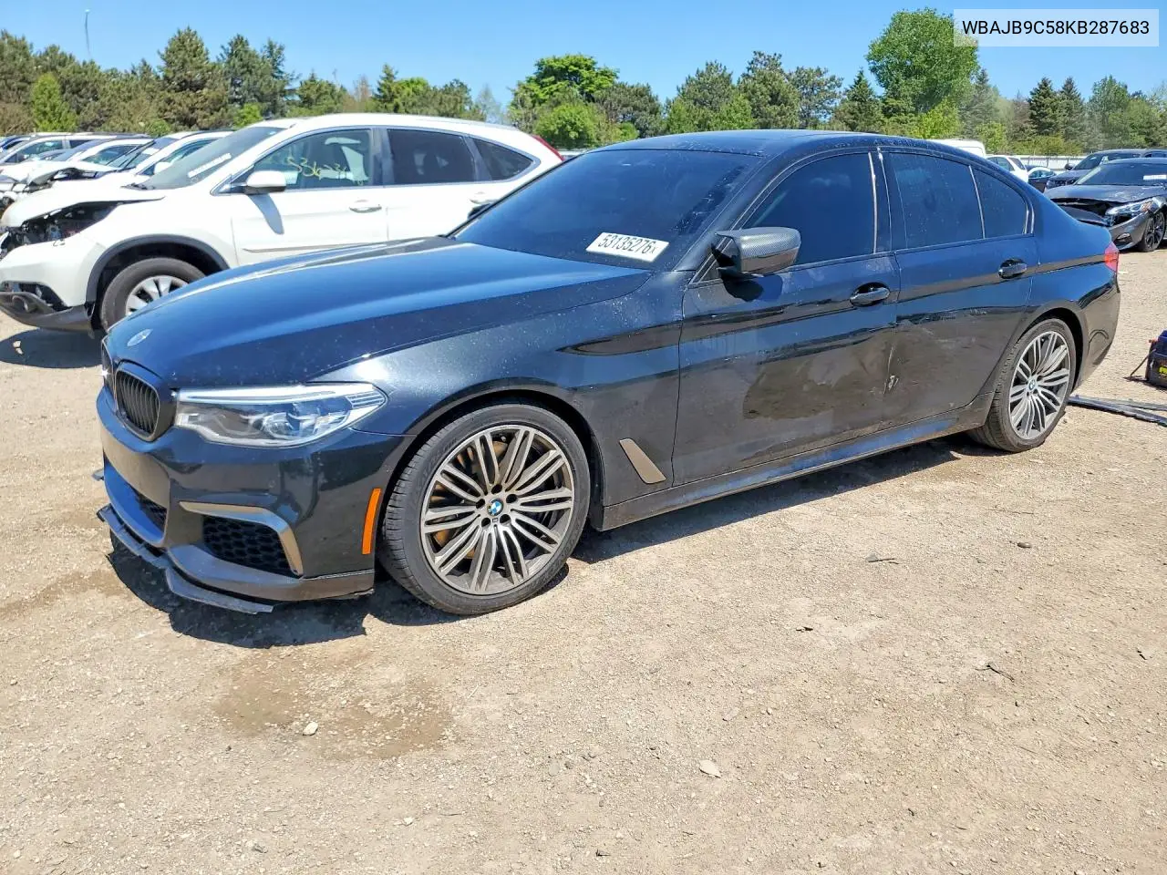 2019 BMW M550Xi VIN: WBAJB9C58KB287683 Lot: 53135276