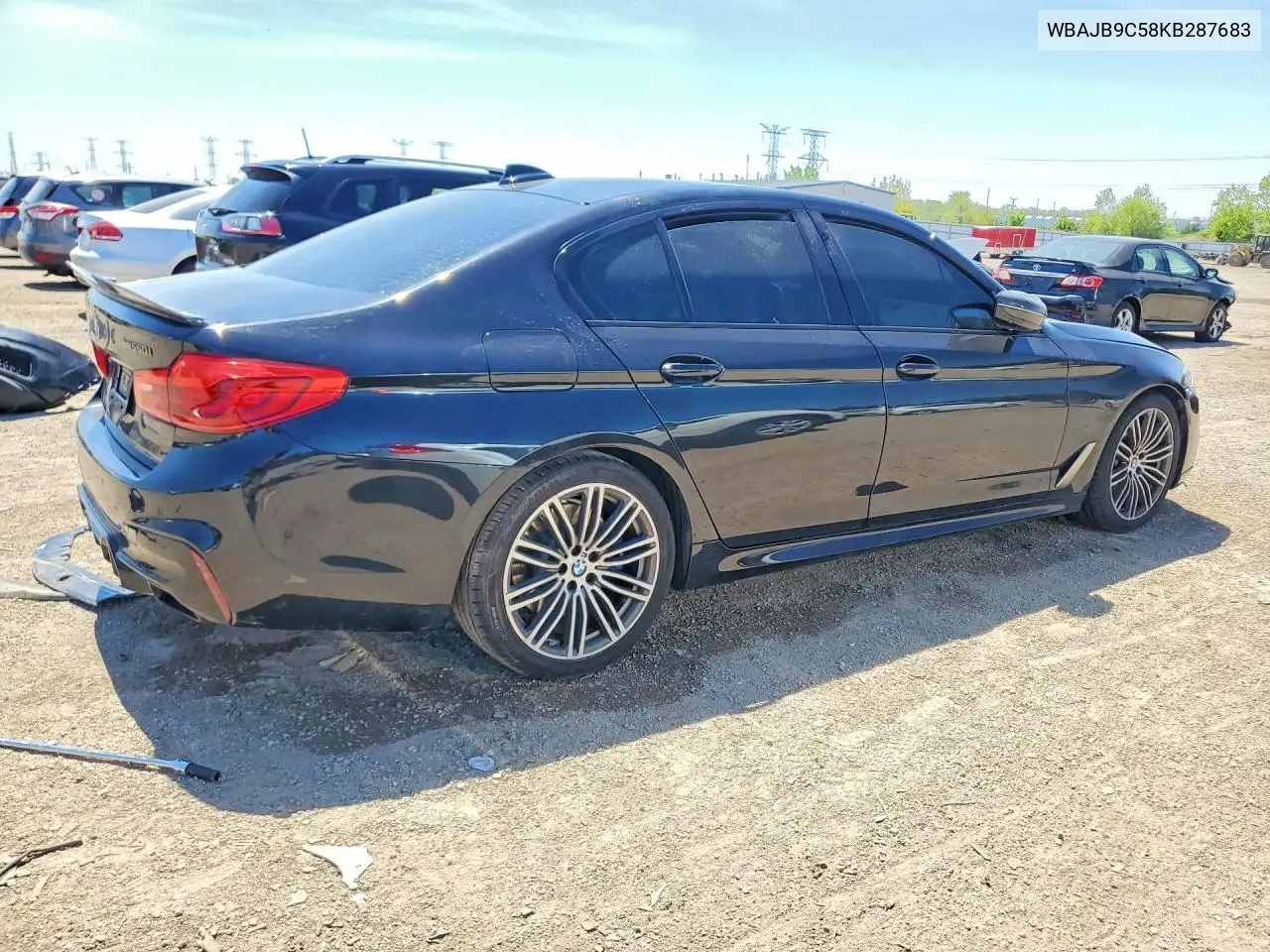 2019 BMW M550Xi VIN: WBAJB9C58KB287683 Lot: 53135276