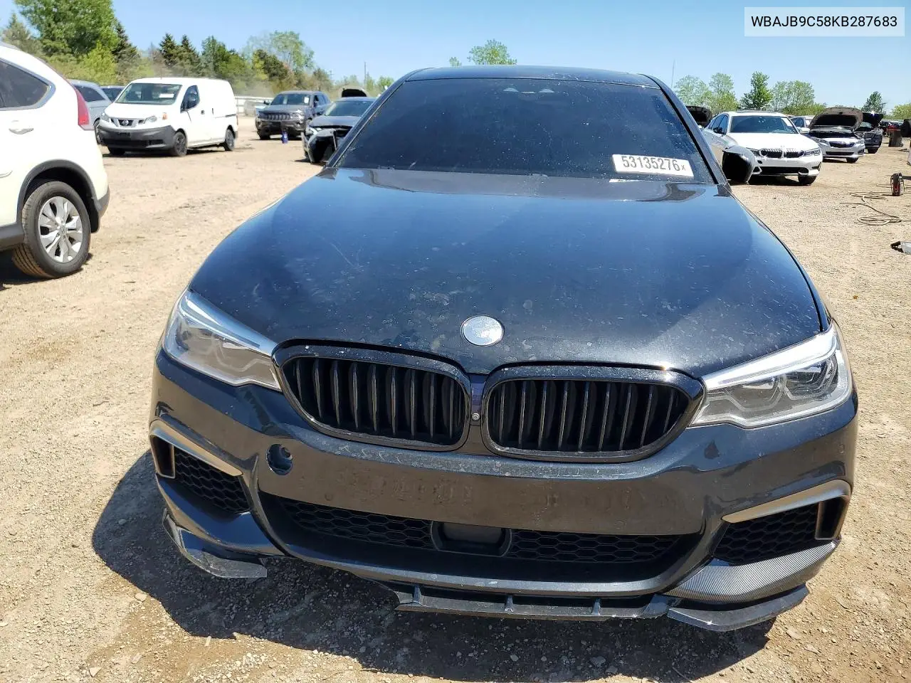 2019 BMW M550Xi VIN: WBAJB9C58KB287683 Lot: 53135276