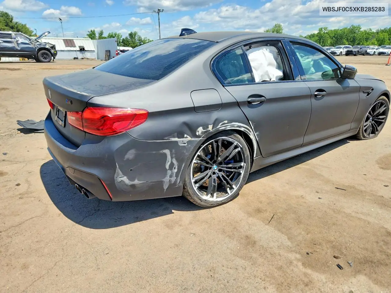 2019 BMW M5 VIN: WBSJF0C5XKB285283 Lot: 55210266