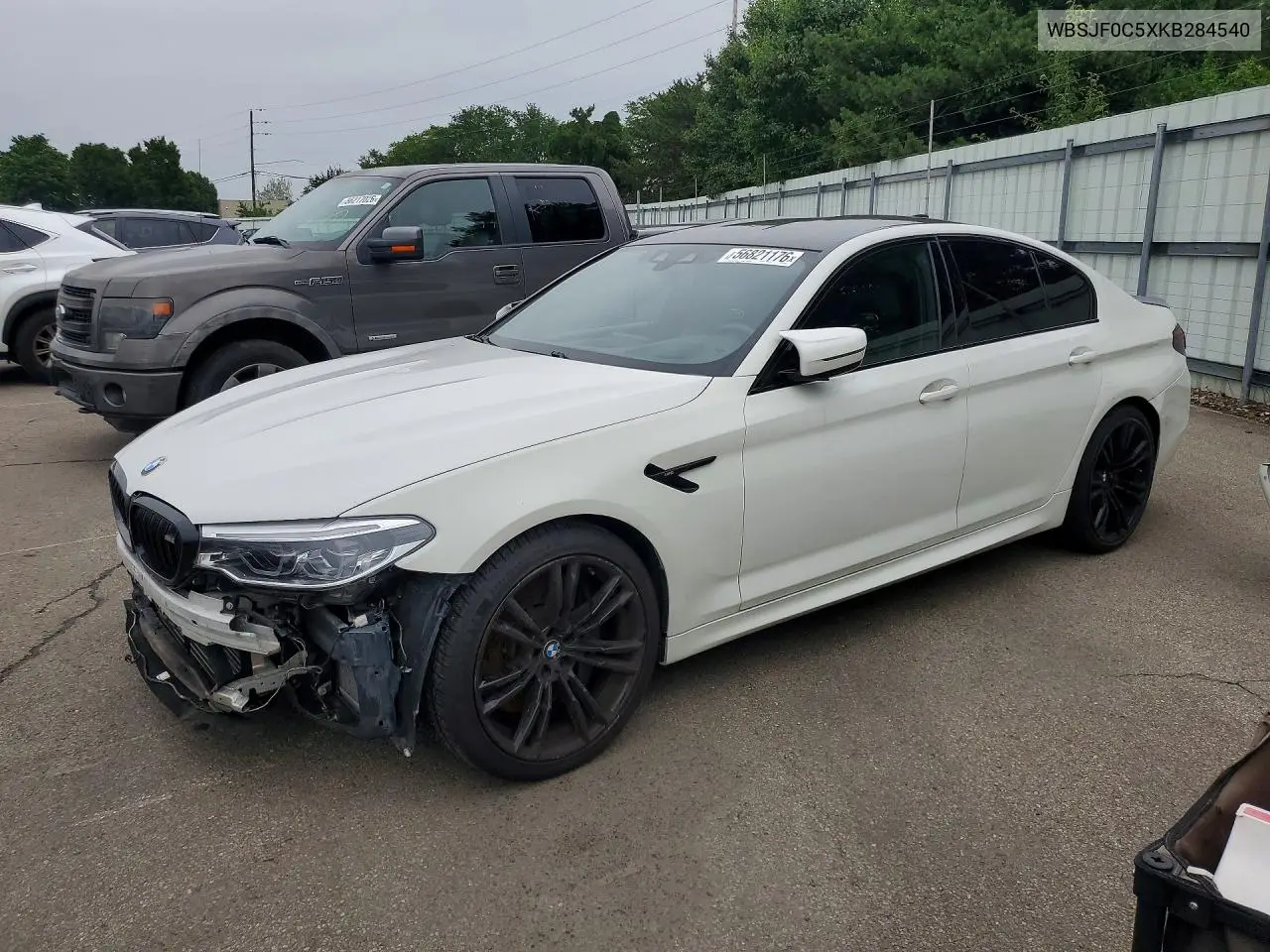 2019 BMW M5 VIN: WBSJF0C5XKB284540 Lot: 56821176