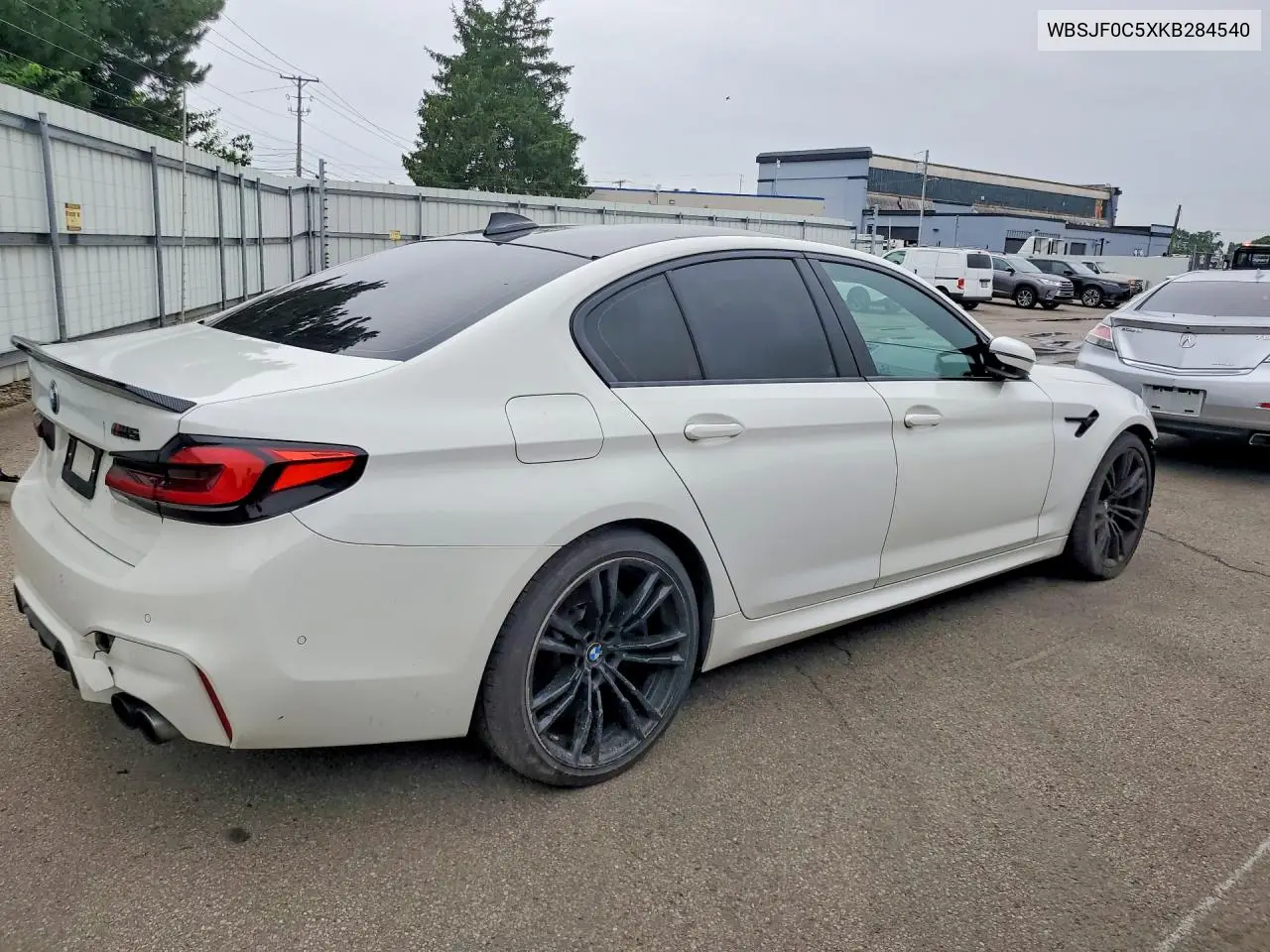 2019 BMW M5 VIN: WBSJF0C5XKB284540 Lot: 56821176