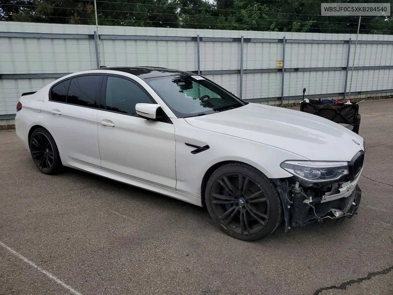 2019 BMW M5 VIN: WBSJF0C5XKB284540 Lot: 56821176