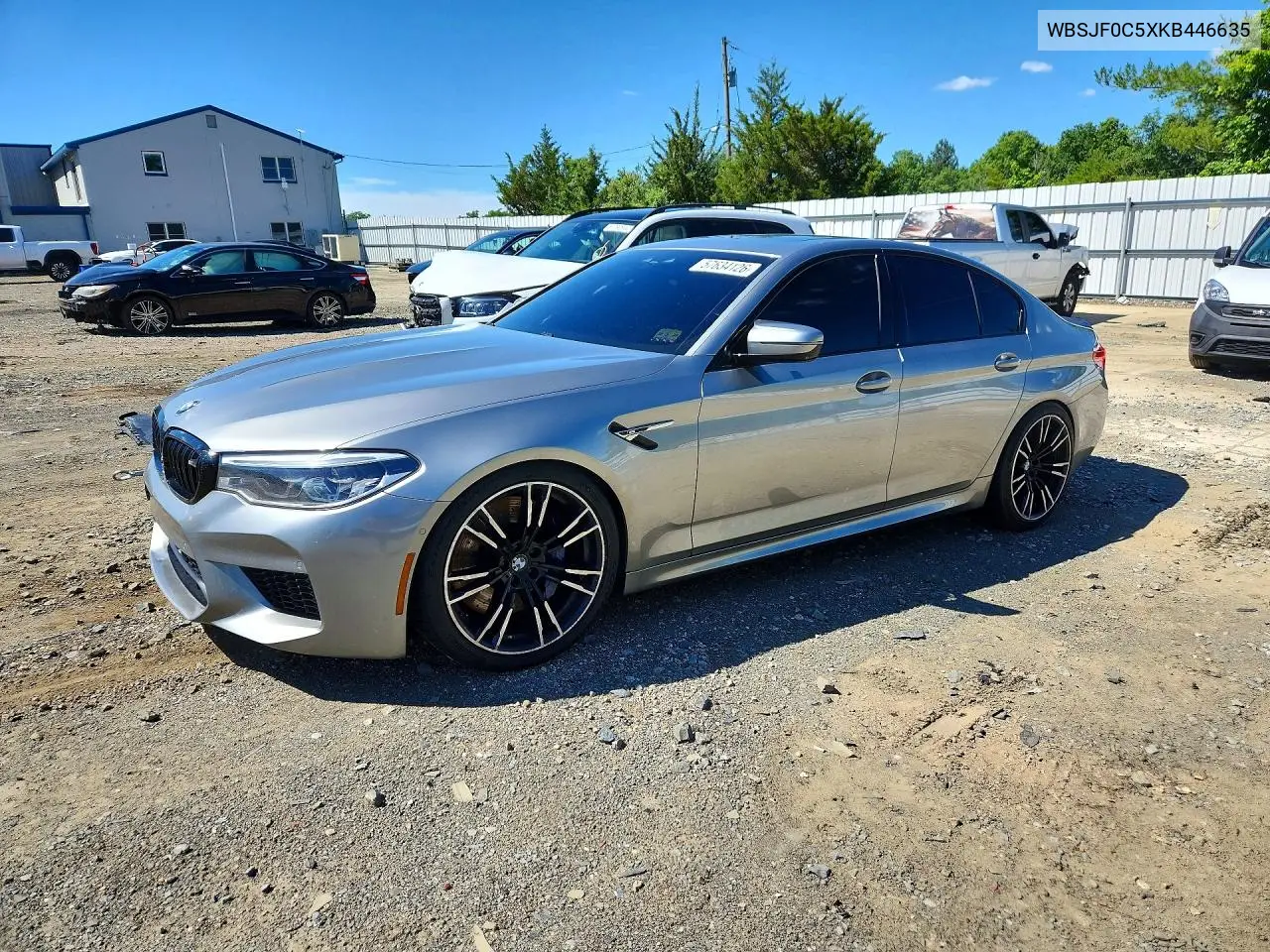 2019 BMW M5 VIN: WBSJF0C5XKB446635 Lot: 57634126
