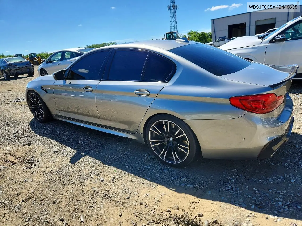 2019 BMW M5 VIN: WBSJF0C5XKB446635 Lot: 57634126