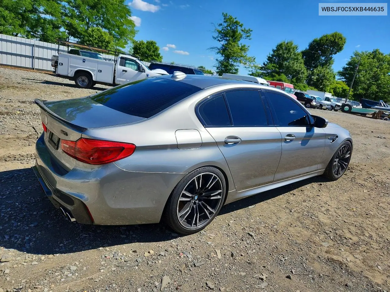 2019 BMW M5 VIN: WBSJF0C5XKB446635 Lot: 57634126