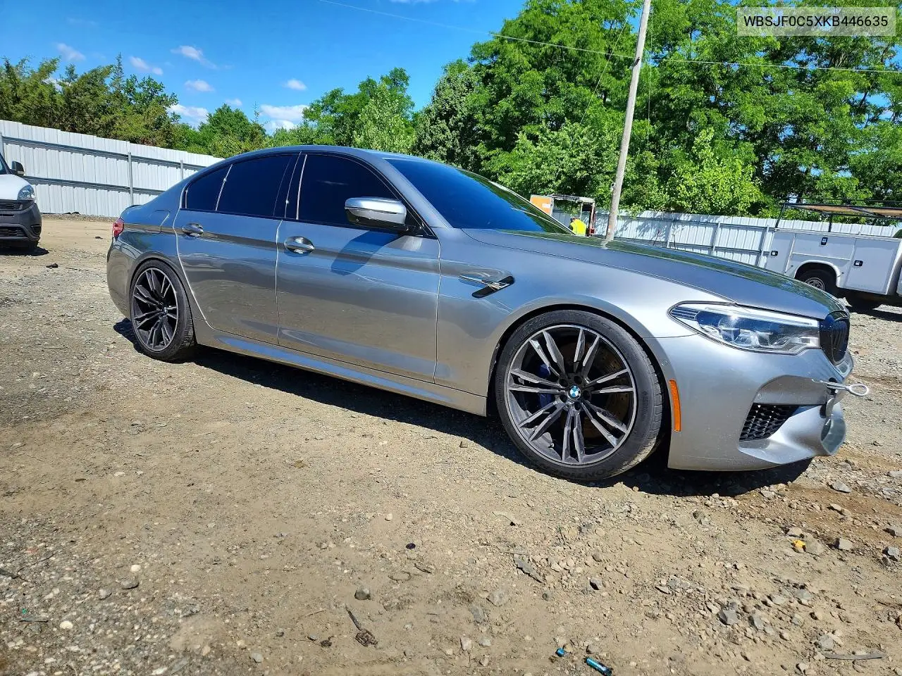 2019 BMW M5 VIN: WBSJF0C5XKB446635 Lot: 57634126