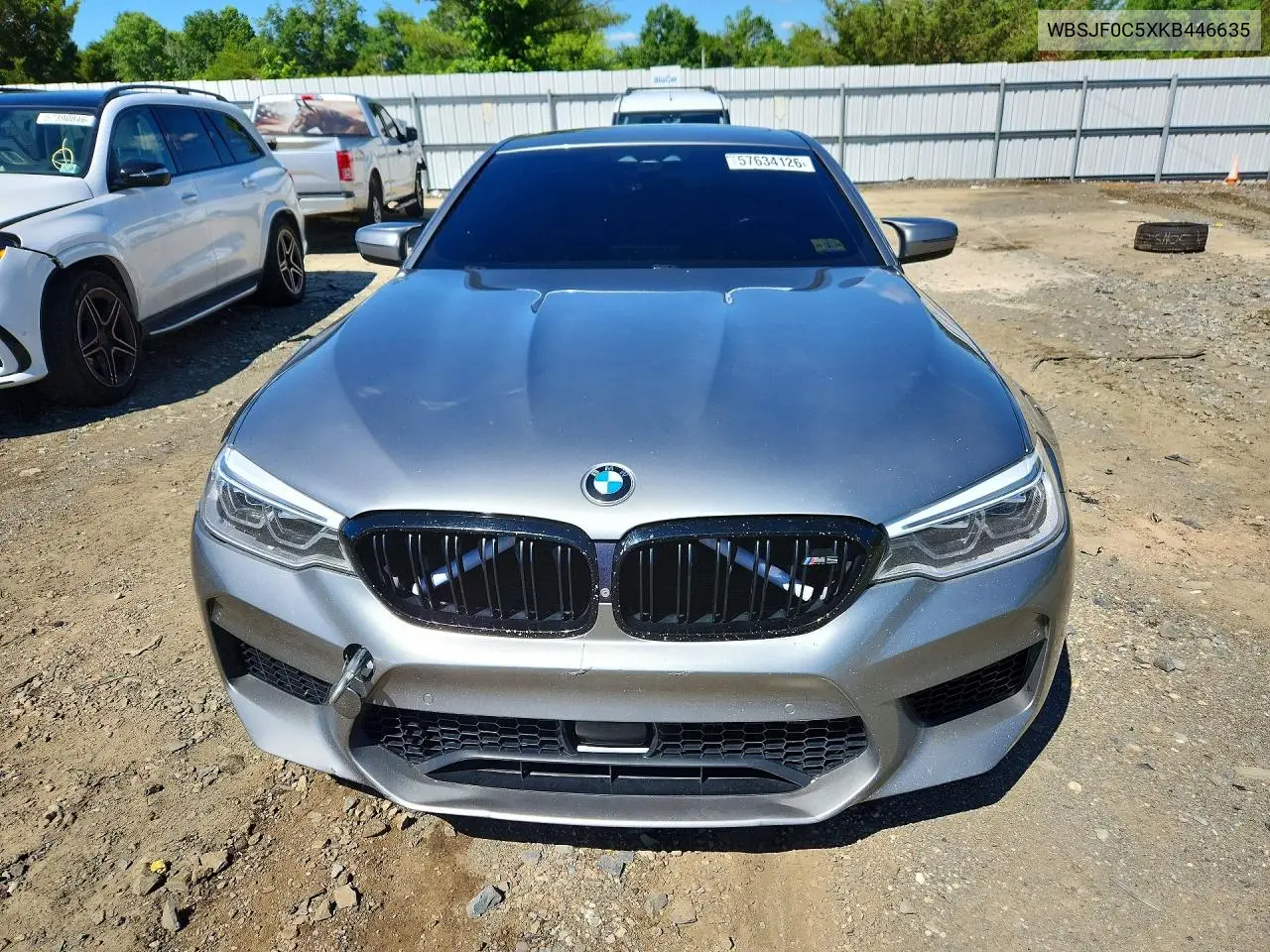 2019 BMW M5 VIN: WBSJF0C5XKB446635 Lot: 57634126