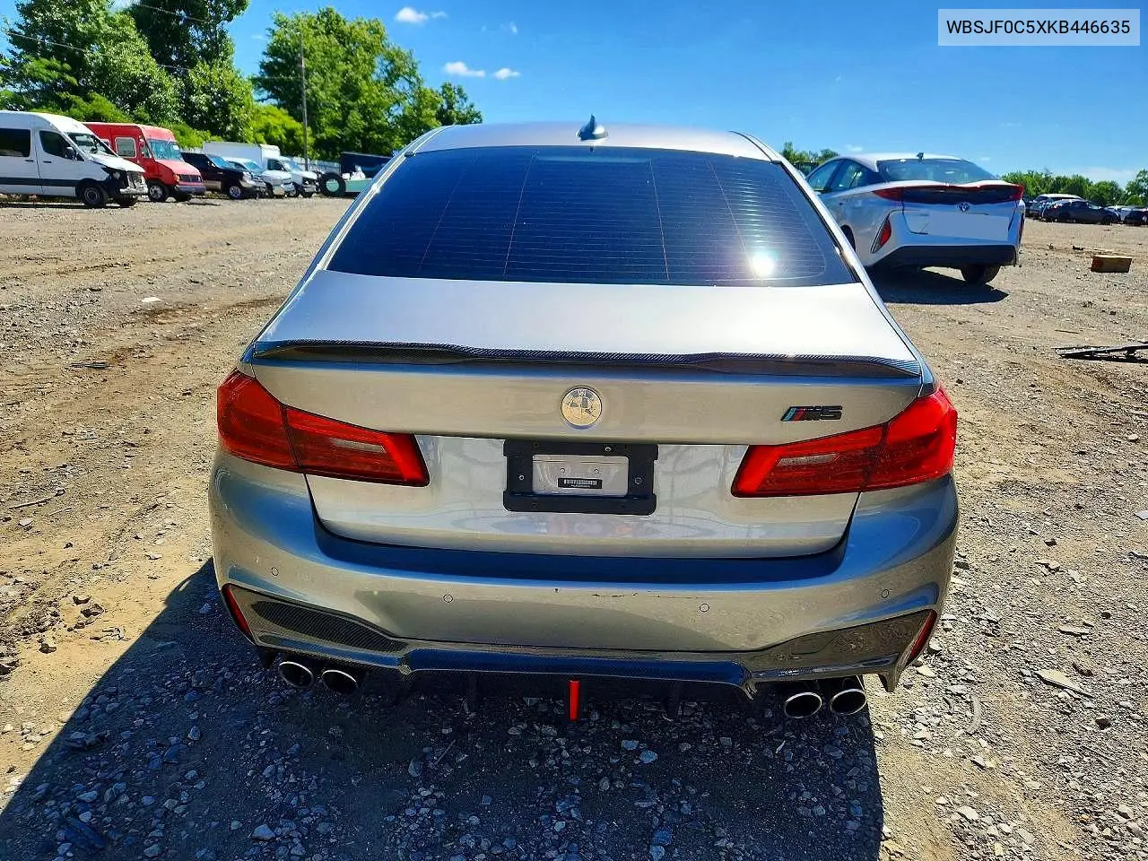 2019 BMW M5 VIN: WBSJF0C5XKB446635 Lot: 57634126