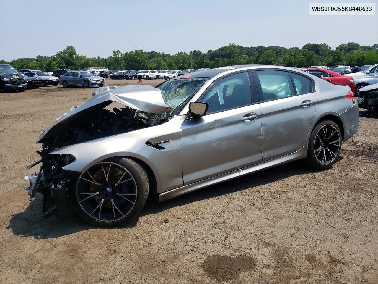 2019 BMW M5 VIN: WBSJF0C55KB448633 Lot: 57757516