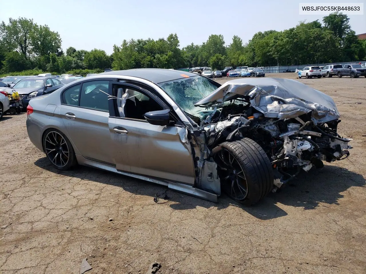 2019 BMW M5 VIN: WBSJF0C55KB448633 Lot: 57757516