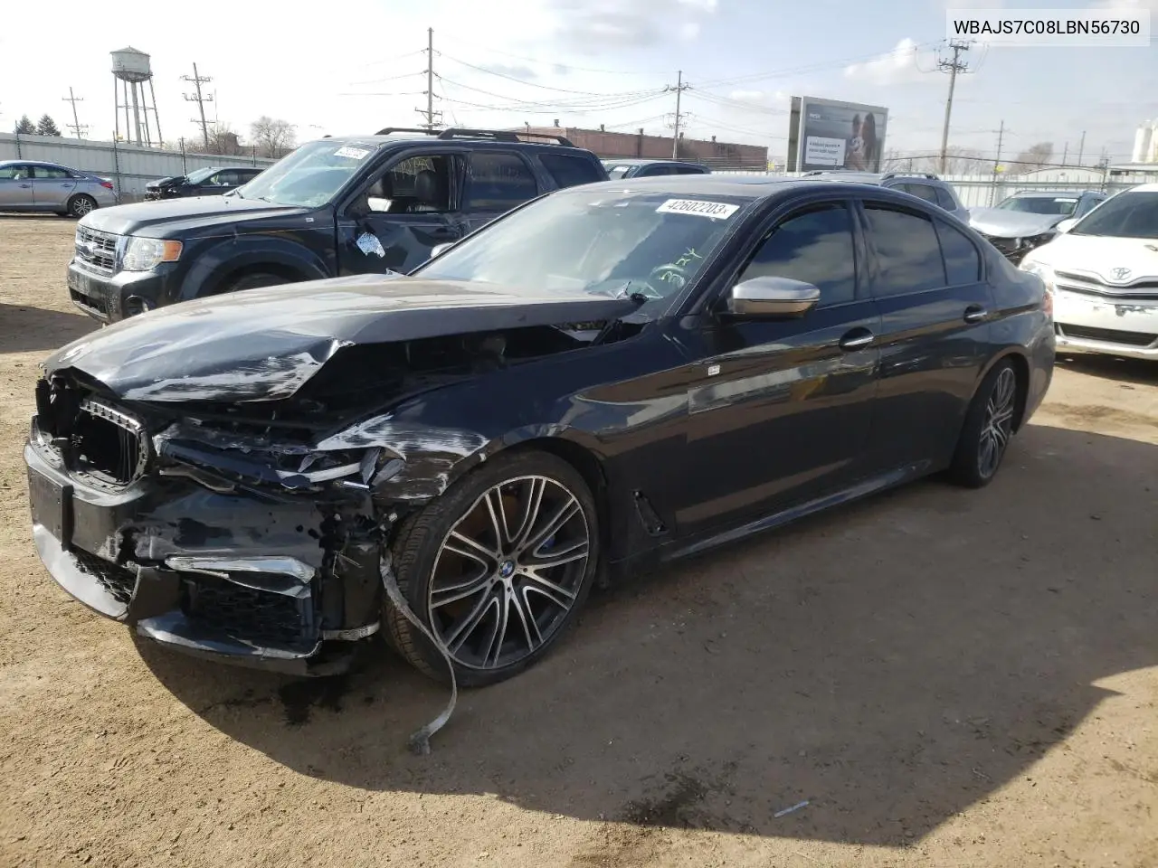 2020 BMW M550Xi VIN: WBAJS7C08LBN56730 Lot: 48640986