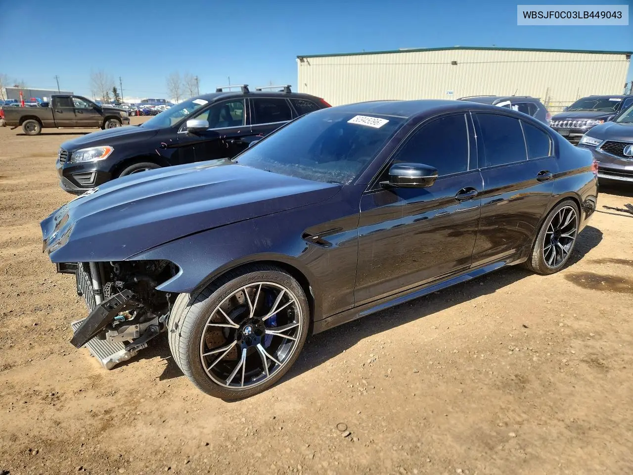 2020 BMW M5 Base VIN: WBSJF0C03LB449043 Lot: 50945096