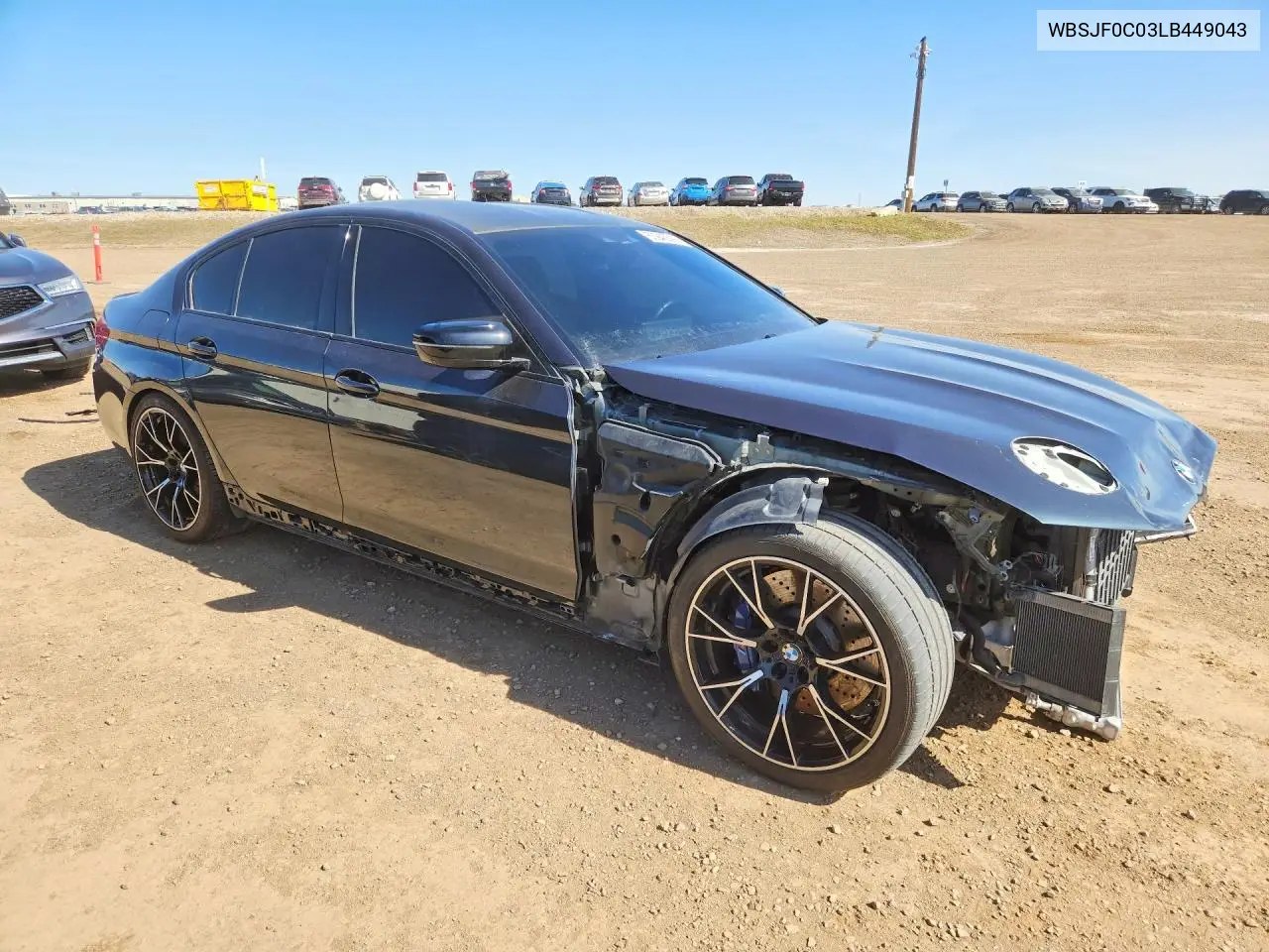 2020 BMW M5 Base VIN: WBSJF0C03LB449043 Lot: 50945096