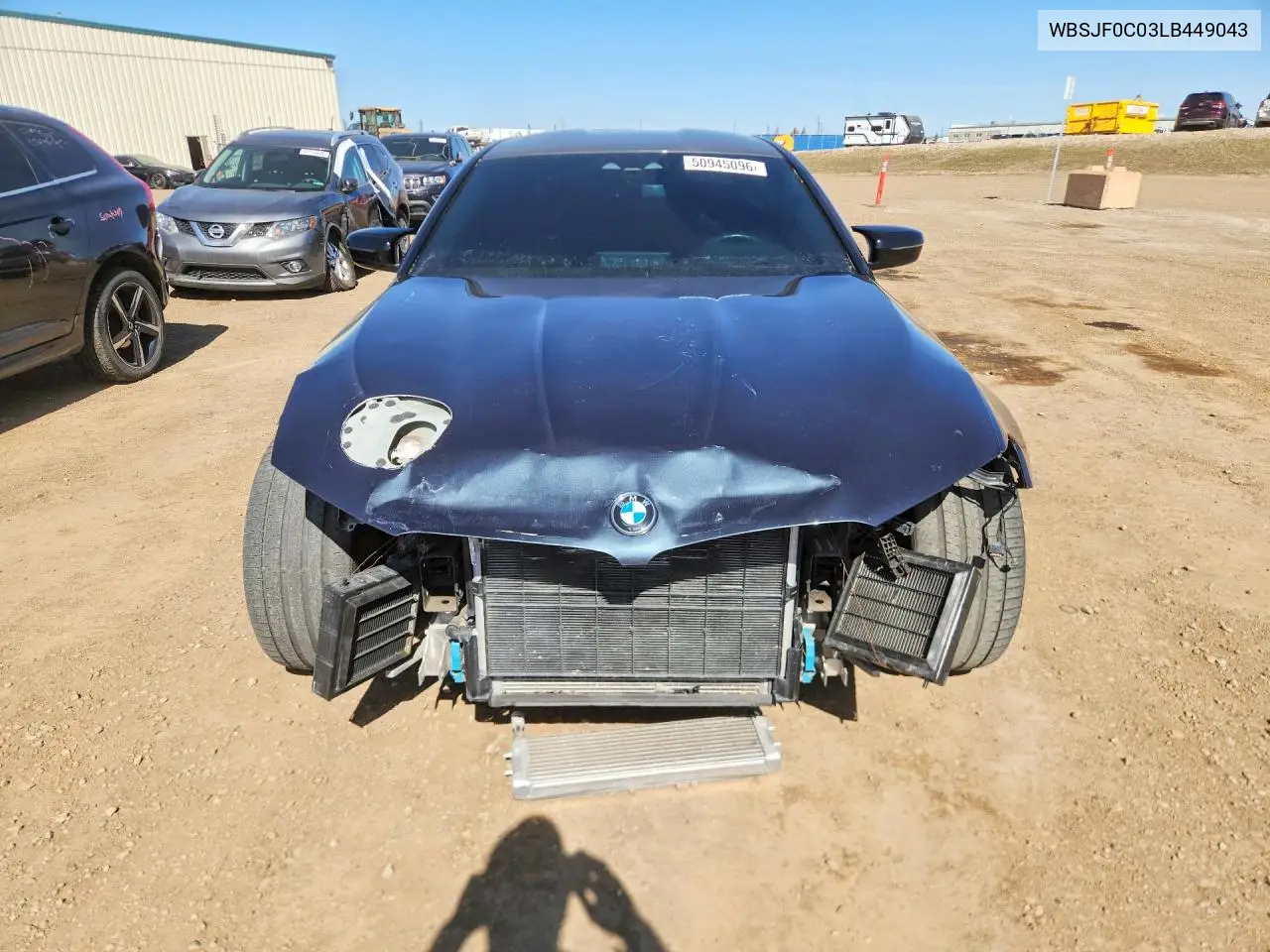 2020 BMW M5 Base VIN: WBSJF0C03LB449043 Lot: 50945096