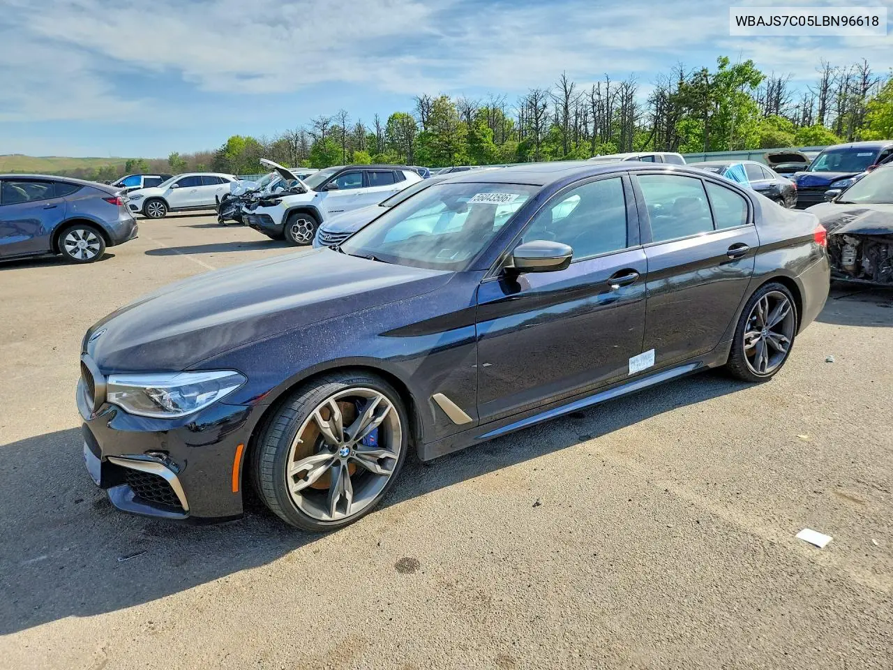 2020 BMW M550Xi VIN: WBAJS7C05LBN96618 Lot: 56043586