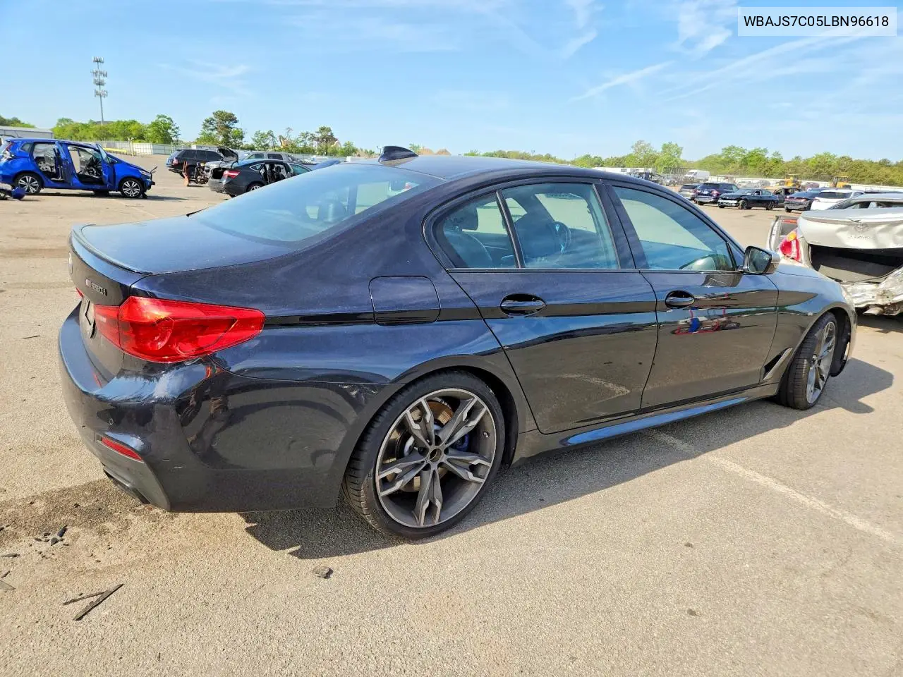 2020 BMW M550Xi VIN: WBAJS7C05LBN96618 Lot: 56043586