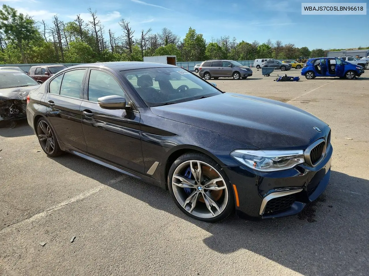 2020 BMW M550Xi VIN: WBAJS7C05LBN96618 Lot: 56043586