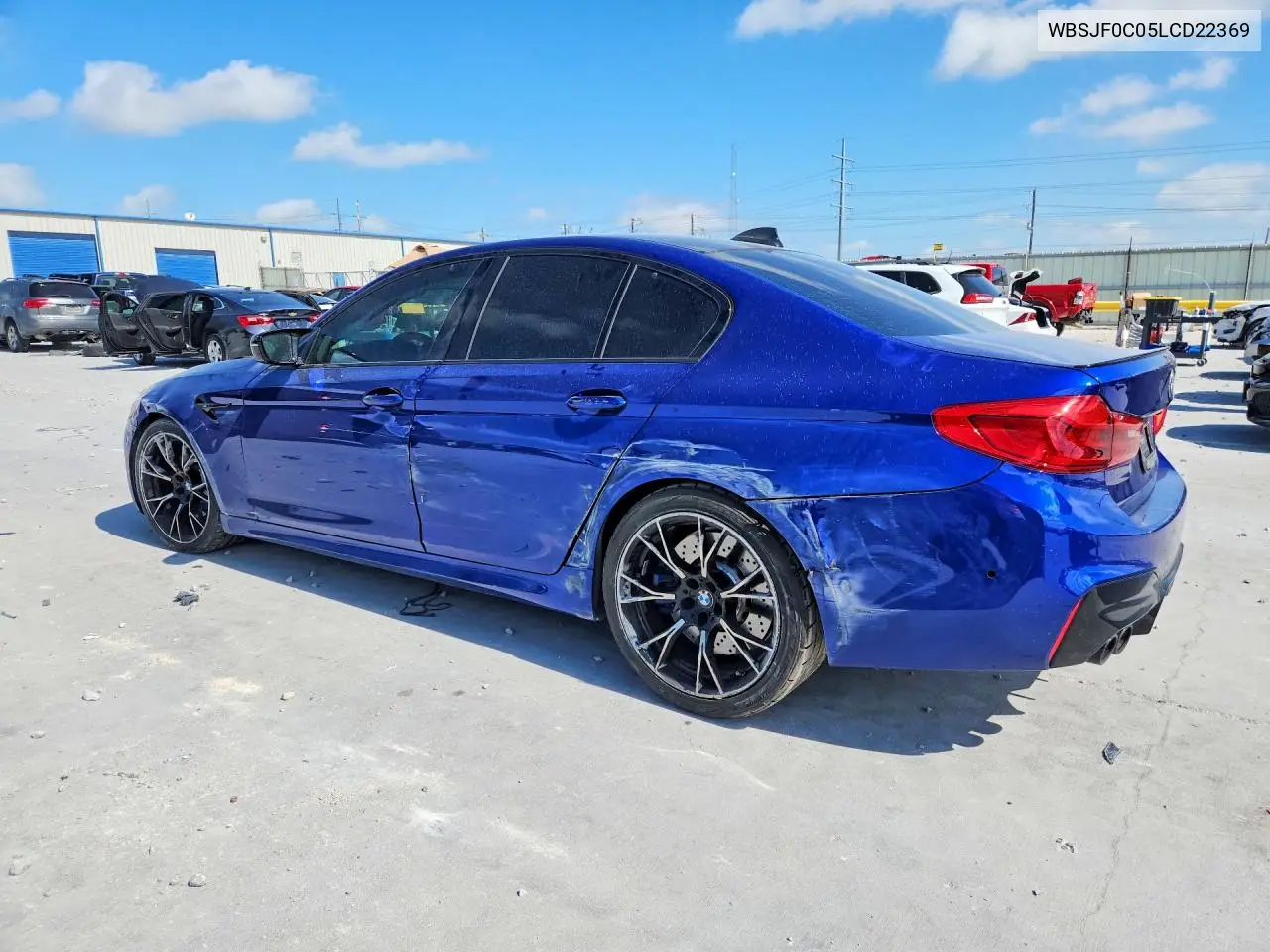 2020 BMW M5 Base VIN: WBSJF0C05LCD22369 Lot: 57843536