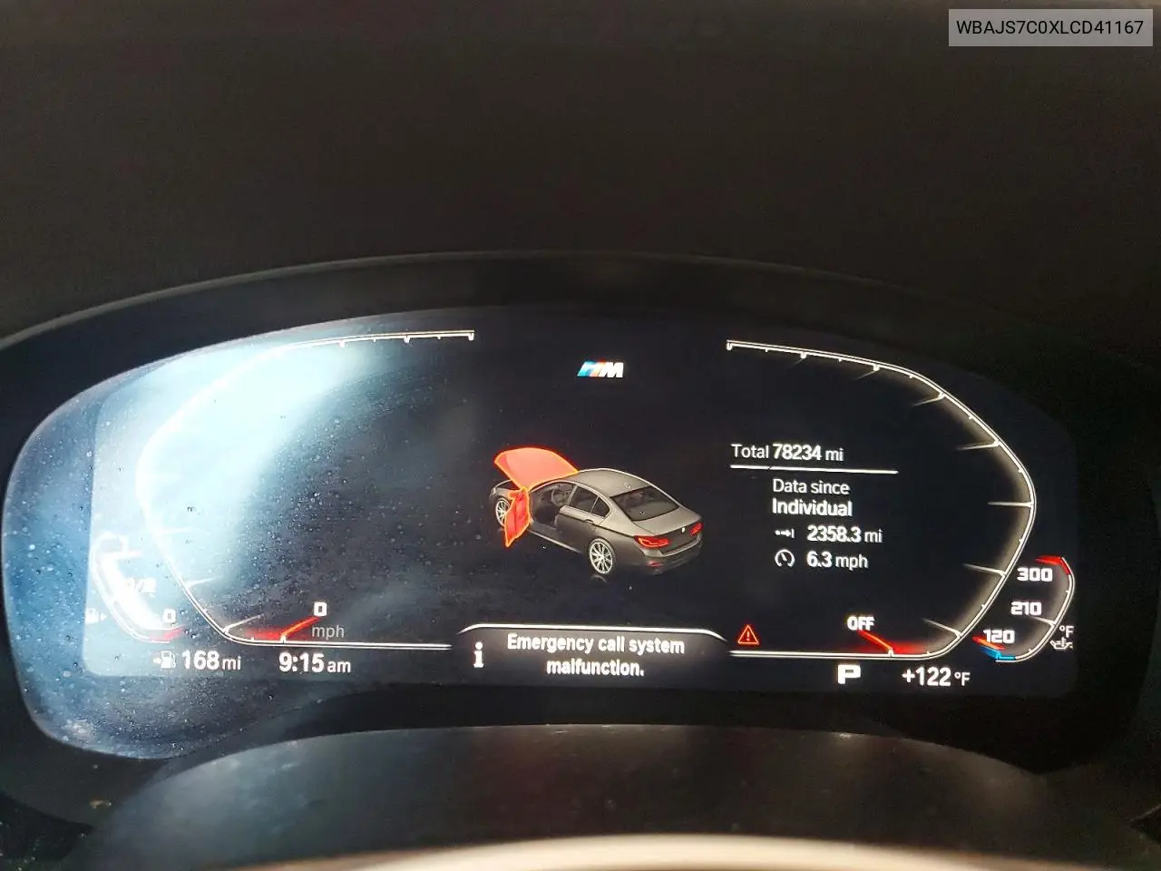 2020 BMW M550Xi VIN: WBAJS7C0XLCD41167 Lot: 60032696