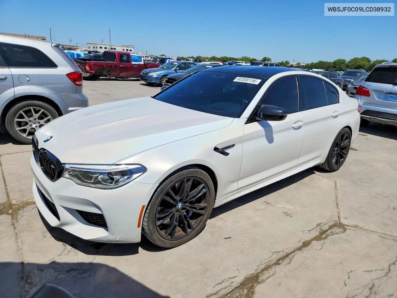 2020 BMW M5 Base VIN: WBSJF0C09LCD38932 Lot: 60300156