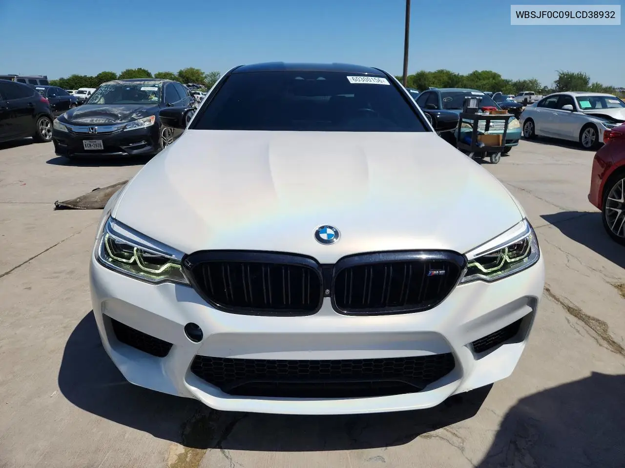 2020 BMW M5 Base VIN: WBSJF0C09LCD38932 Lot: 60300156