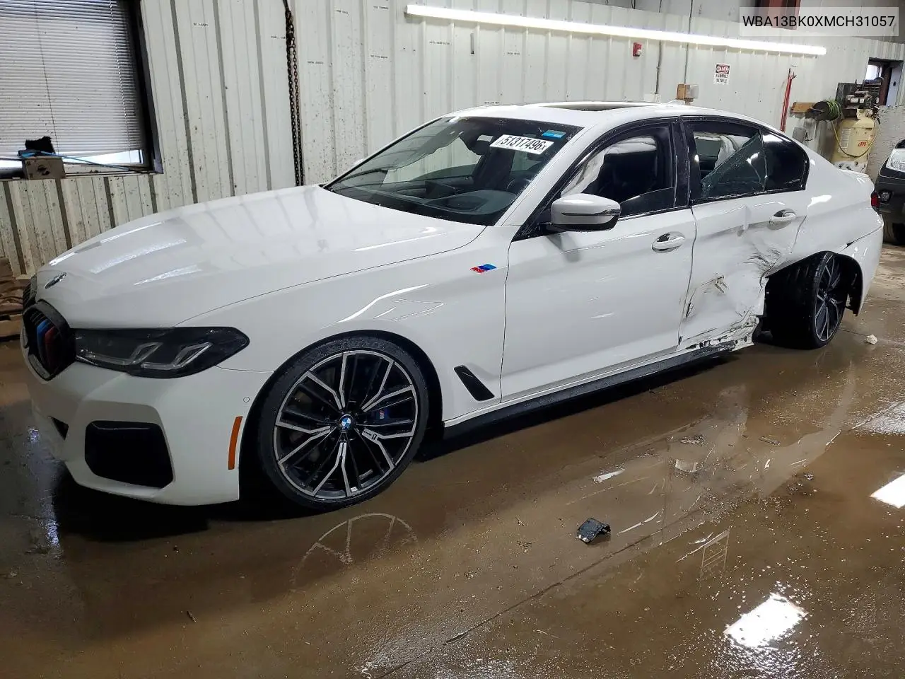 2021 BMW M550Xi VIN: WBA13BK0XMCH31057 Lot: 51317496