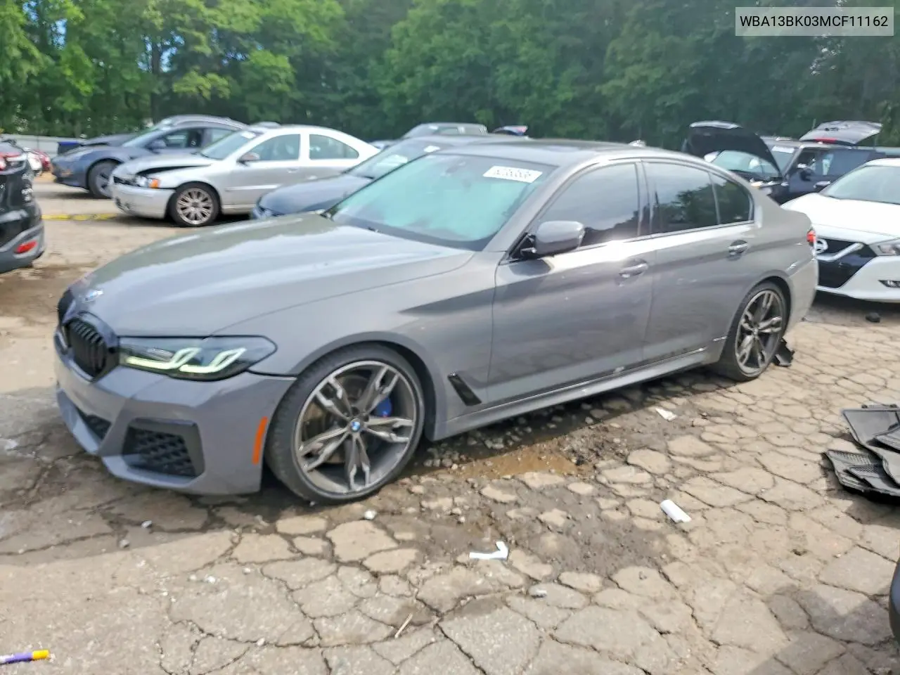 2021 BMW M550Xi VIN: WBA13BK03MCF11162 Lot: 52353536