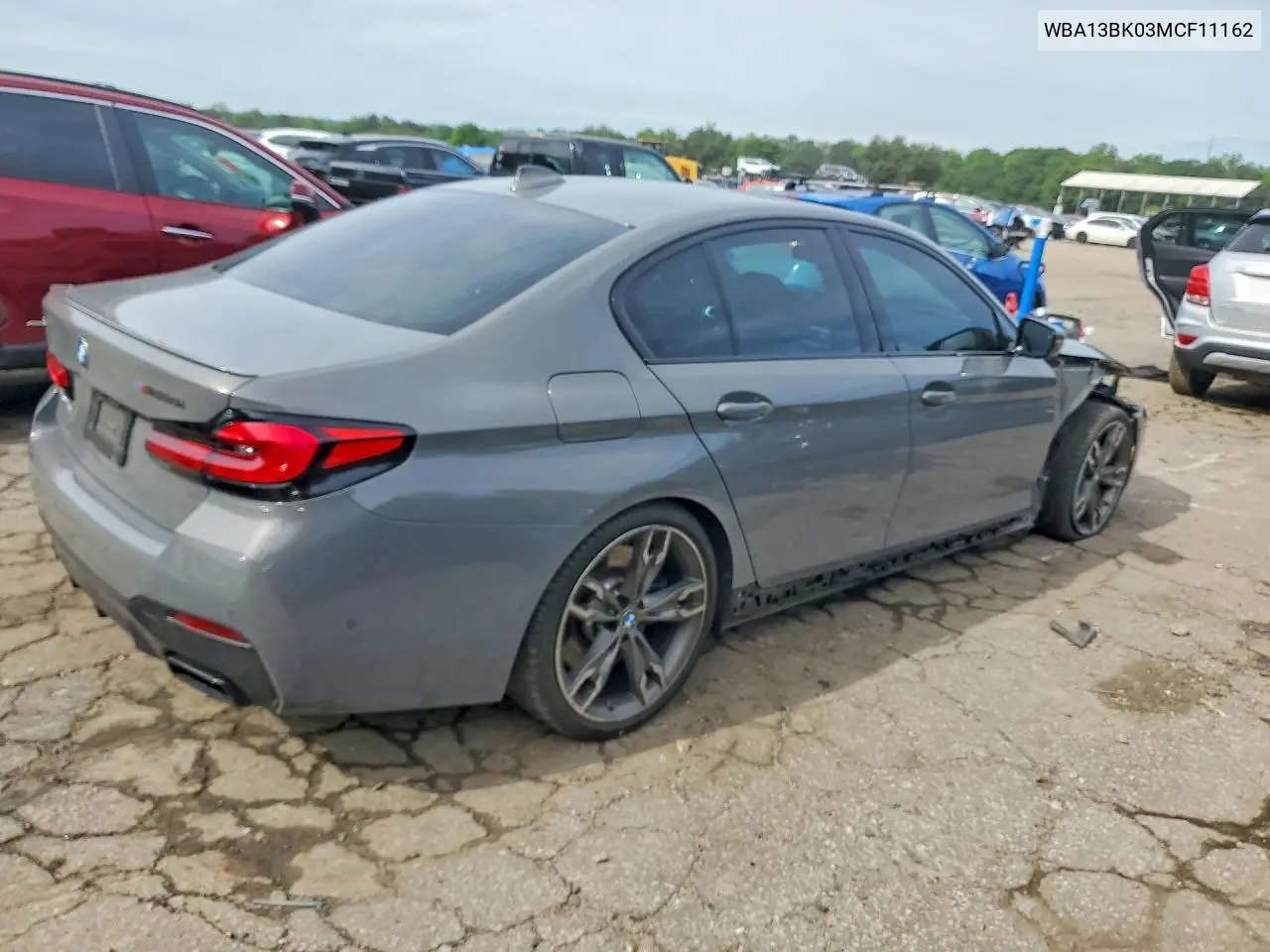 2021 BMW M550Xi VIN: WBA13BK03MCF11162 Lot: 52353536