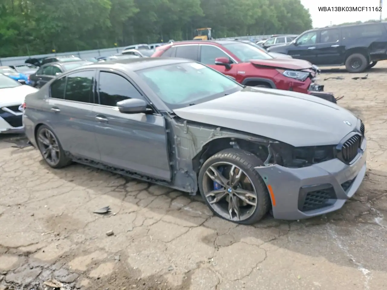 2021 BMW M550Xi VIN: WBA13BK03MCF11162 Lot: 52353536