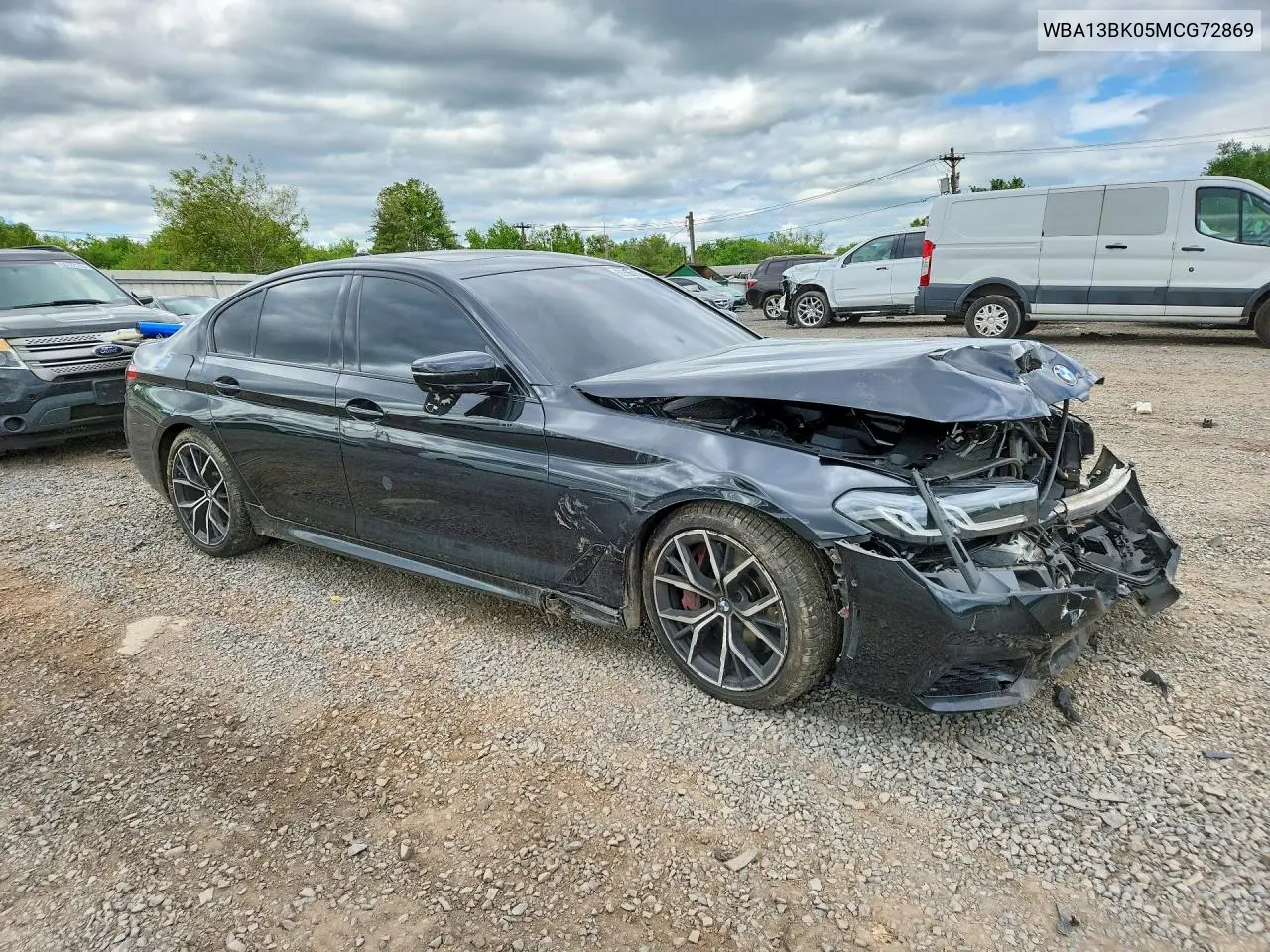 2021 BMW M550Xi VIN: WBA13BK05MCG72869 Lot: 53566106