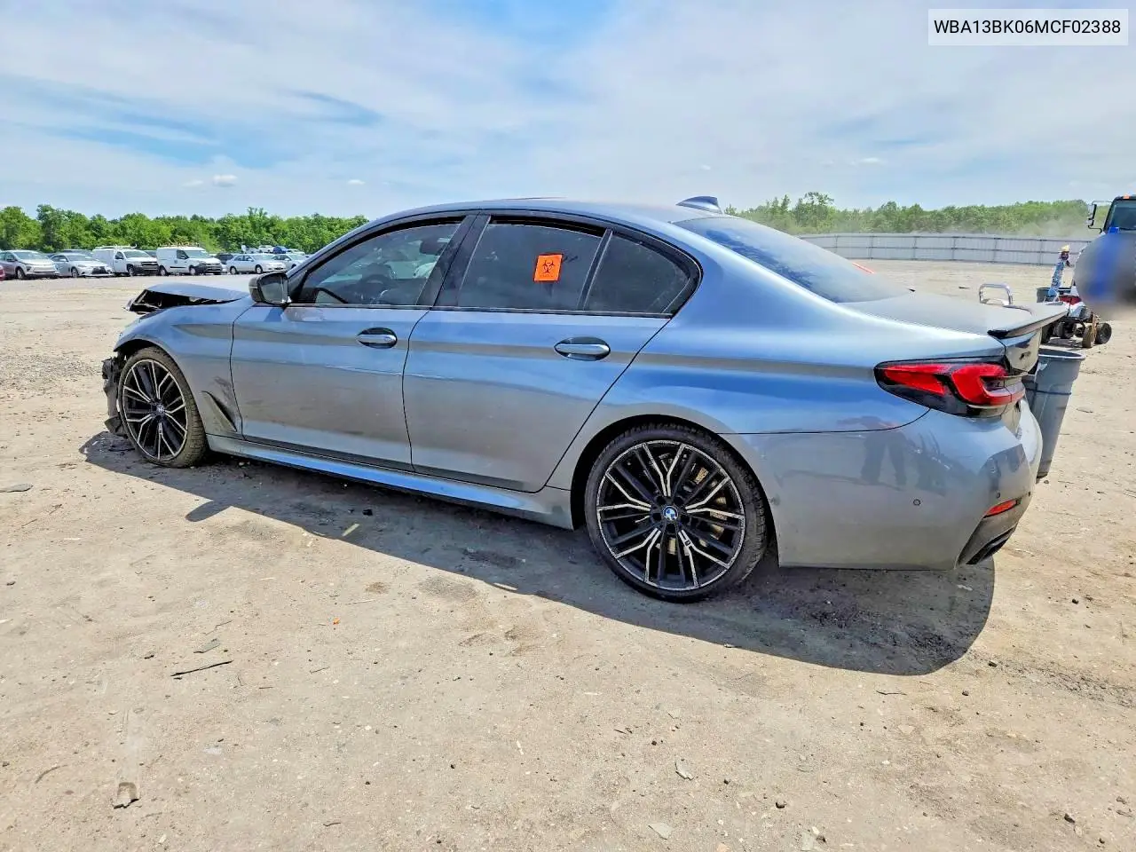 2021 BMW M550Xi VIN: WBA13BK06MCF02388 Lot: 55293526