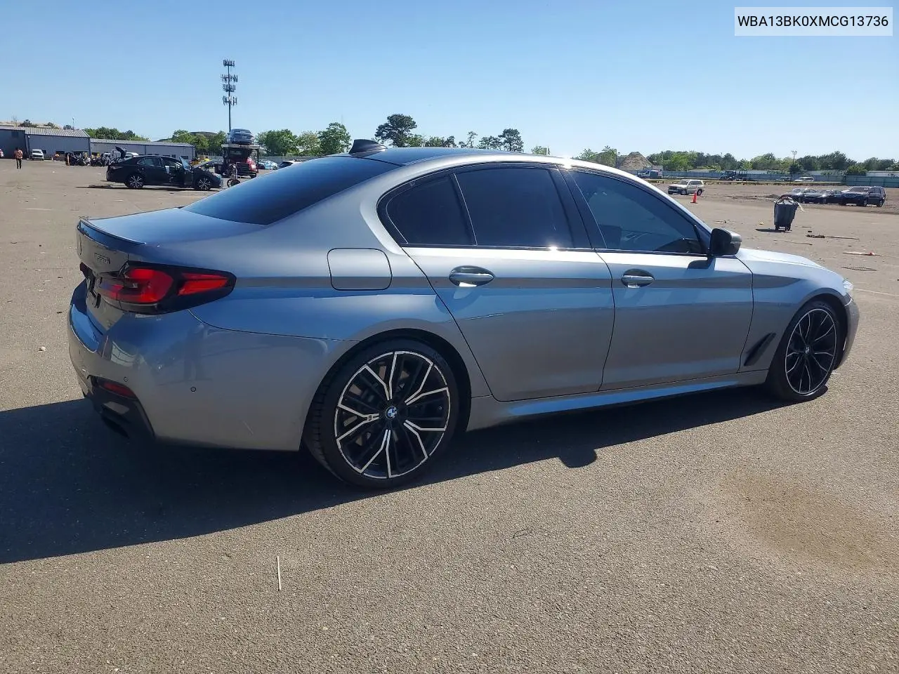 2021 BMW M550Xi VIN: WBA13BK0XMCG13736 Lot: 56289956