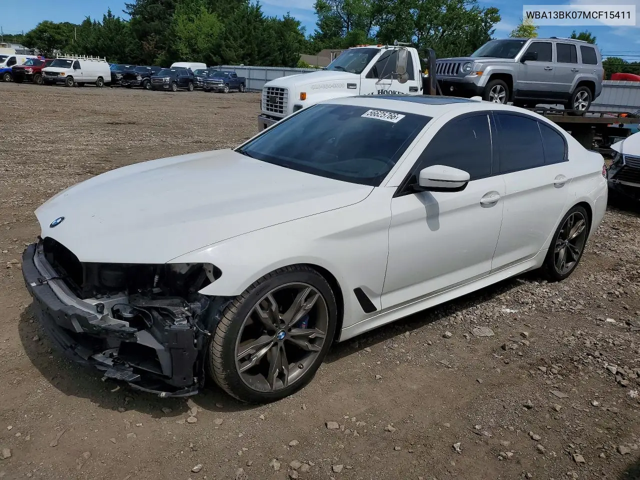 2021 BMW M550Xi VIN: WBA13BK07MCF15411 Lot: 56625766