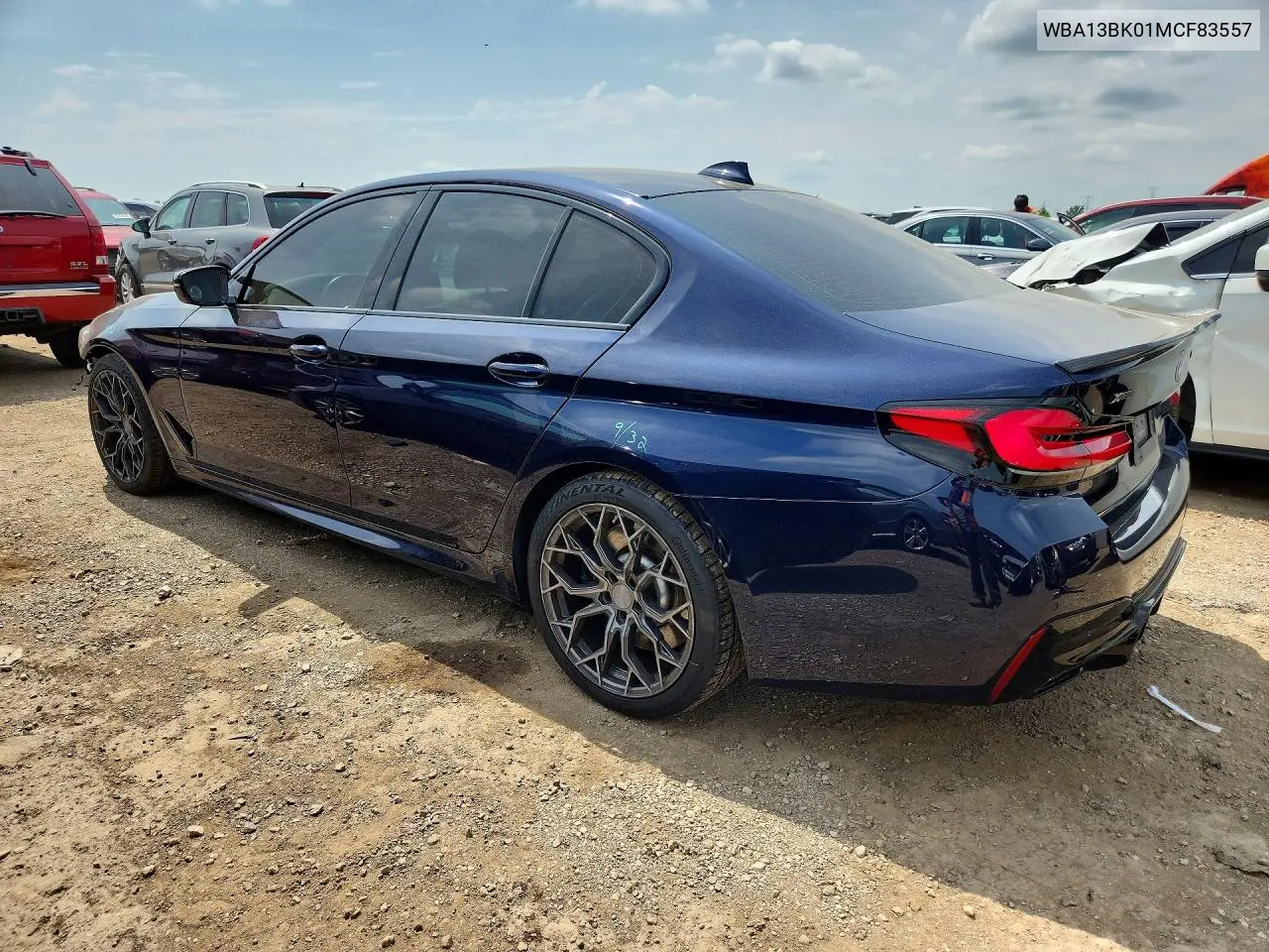 2021 BMW M550Xi VIN: WBA13BK01MCF83557 Lot: 59703706