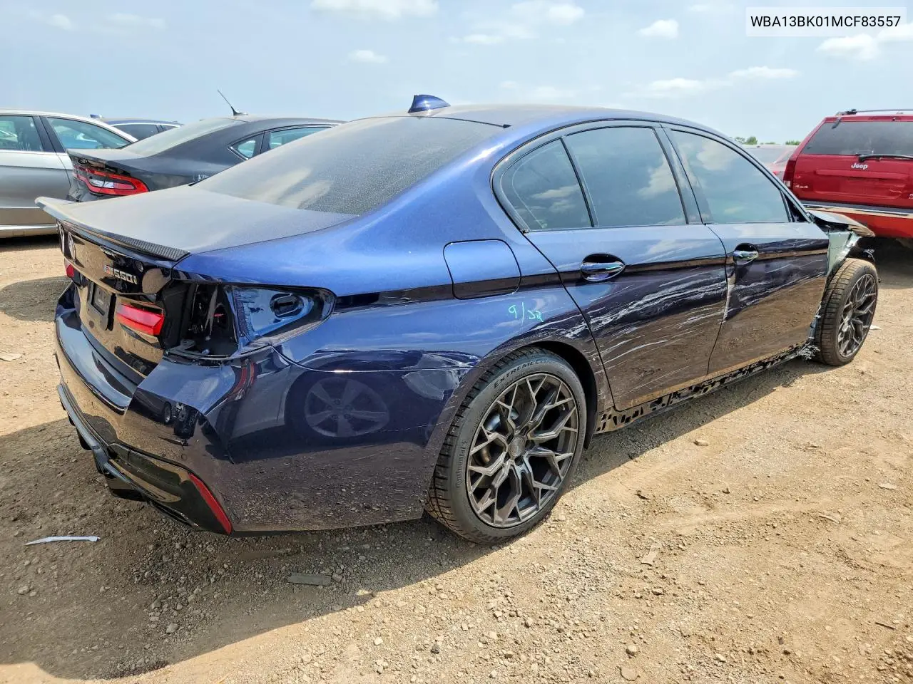 2021 BMW M550Xi VIN: WBA13BK01MCF83557 Lot: 59703706