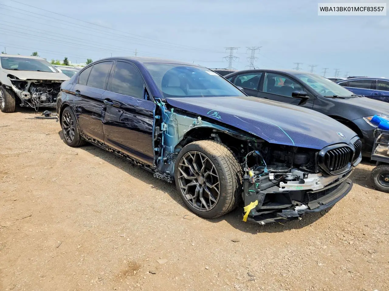 2021 BMW M550Xi VIN: WBA13BK01MCF83557 Lot: 59703706