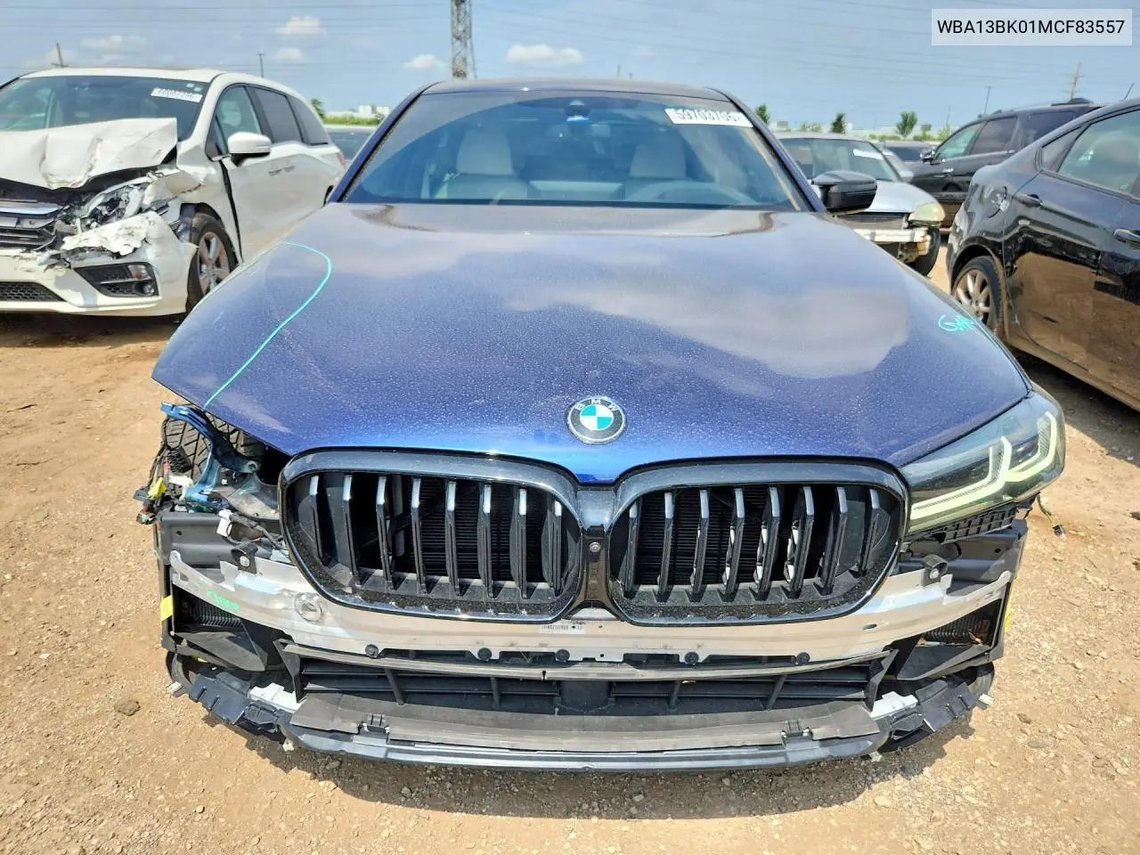 2021 BMW M550Xi VIN: WBA13BK01MCF83557 Lot: 59703706
